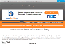 Tablet Screenshot of insidebanking.net